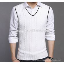 PK18ST044 winter sleeveless sweater vest for men cashmere knit sweater